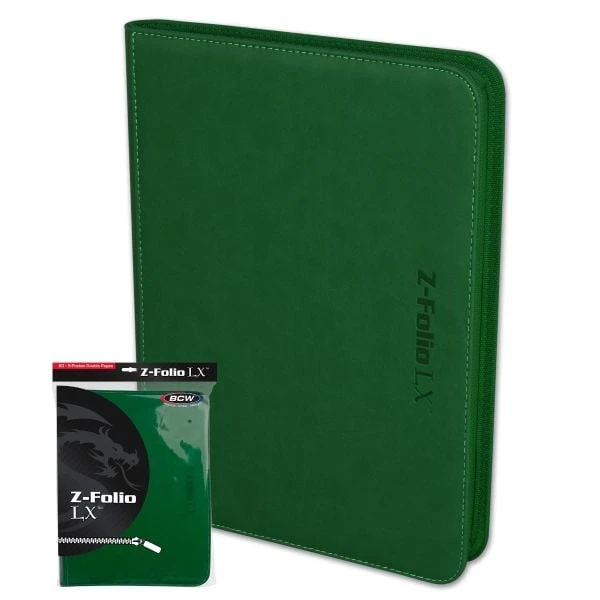 Z-Folio 9-Pocket LX Album - Green 1 Z-Folio 9-Pocket LX Album - Green