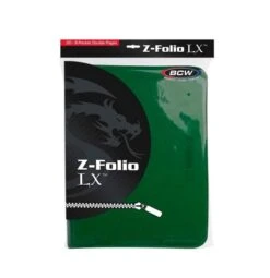 Z-Folio 9-Pocket LX Album - Green 5 Z-Folio 9-Pocket LX Album - Green -Bcwsupplies Sales Store 1 zf9lx grn 2 packaging