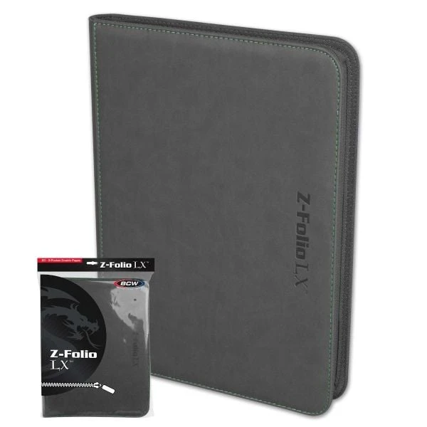 Z-Folio 9-Pocket LX Album - Gray 1 Z-Folio 9-Pocket LX Album - Gray