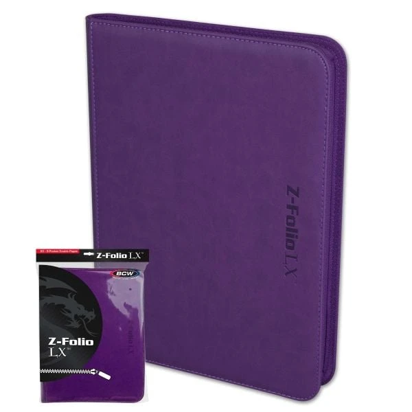 Z-Folio 9-Pocket LX Album - Purple 1 Z-Folio 9-Pocket LX Album - Purple