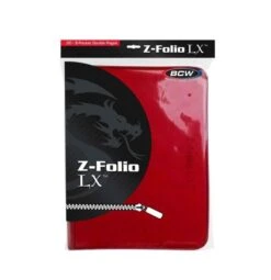 Z-Folio 9-Pocket LX Album - Red 5 Z-Folio 9-Pocket LX Album - Red -Bcwsupplies Sales Store 1 zf9lx red 2 packaging