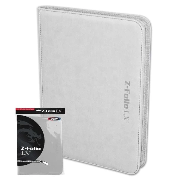 Z-Folio 9-Pocket LX Album - White 1 Z-Folio 9-Pocket LX Album - White