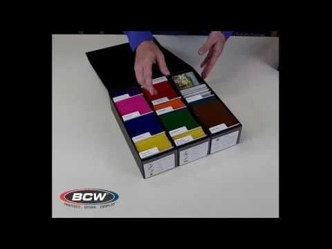 Card Game Box - 3 Row - Black With White 6 Card Game Box - 3 Row - Black With White - Image 6